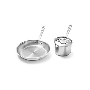 Woot! App: $151.99 | All-Clad D3 Stainless Steel Cookware Set, 3-Piece at Woot!