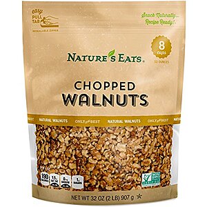 [AC] $9.36 | 32-Oz Nature's Eats Chopped Walnut at Amazon