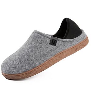 LongBay Men's Memory Foam Indoor/Outdoor Slippers w/ Removable Insole & Convertible Heel (Sizes 8-13, Various Colors) $10.99 + Free Shipping w/ Prime or on $35+