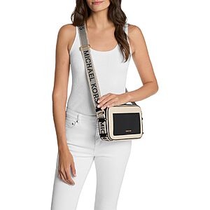Michael Kors Maeve Large Pocket Crossbody Bag, Gold-Tone Hardware/Black, One Size $89.75
