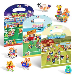 Amazon – FOKI Soccer Reusable Sticker Book, 177 Pieces - $6.99 w/ Code