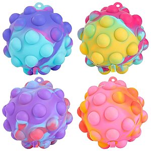 Amazon – Genuvi 4-Pack 3D Pop Fidget Balls - $4.39 w/ Code