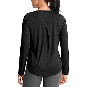 Amazon – SANTINY Women's UPF 50+ Long-Sleeve Workout Top - $7.78–$8.98 w/ Code