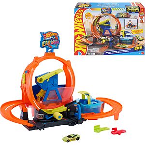 Hot Wheels City Mega Loop Car Wash Playset & 1 Hot Wheels Color Shifters Vehicle $31.99 + Free Shipping w/ Prime or on $35+
