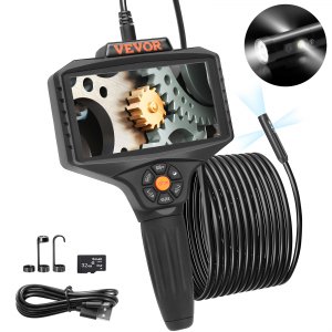 VEVOR Triple Lens Borescope, 5" IPS Screen Inspection Camera with Lights $57.19