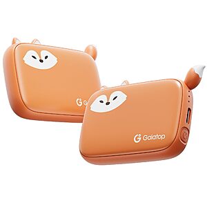 Gaiatop Rechargeable Hand Warmers 2-Pack, 0.63" Ultra-Slim Pocket Warmers $8.99