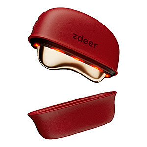 GS5 Electric Heated Gua Sha Red Light Face Massager (Red) $20.99 + Free Shipping w/ Prime or on $35+