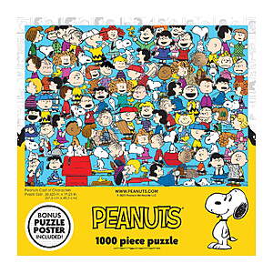 1000-Piece RoseArt Jigsaw Puzzle (Peanuts - Cast of Characters) $8.36 + Free Shipping w/ Walmart+ or on $35+