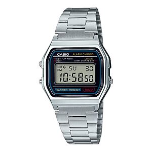 Casio A158WA Series | Silver Bracelet $14.38