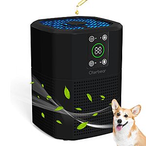 Oterbear Room Air Cleaner with H13 True HEPA Filter with Sleep Mode $18.49 AC