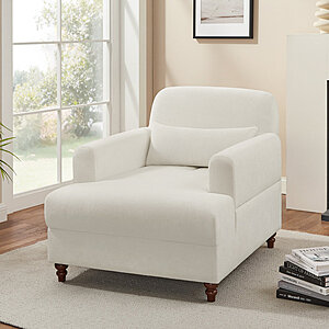 36‘ Charlton Home’ Modern Upholstered Indoor Chaise Lounge (White) $118.99 + Free Shipping