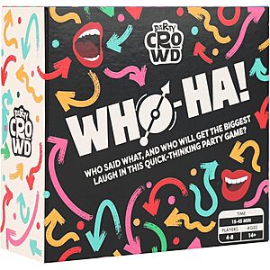 Talking Tables Party Crowd Who-HA Party Card Game (Ages 14+, 4-8 Players) $3.99 + Free Shipping w/ Prime or on $35+