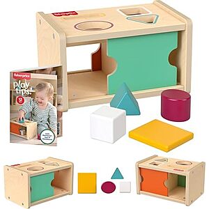$6.49* | 5-pc Fisher-Price Wood Montessori Toy Object Permanence Box Sort & Find at Amazon