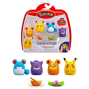 4-Pack Pokémon Squish-a-longs Mini-Squish $7.97 + Free Shipping w/ Walmart+ or on $35+