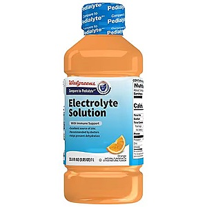 Walgreens Oral Electrolyte Solution With Zinc (Orange, Mango or Mixed Fruit ) 33.8 fl oz 2 For $4.50