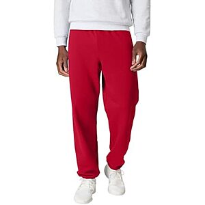 $7 | Hanes Men's Ecosmart Fleece Sweatpant (Deep Red) at Amazon