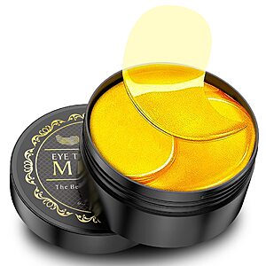 60-Pack NAZANO 24K Gold Under Eye Patches w/ Hyaluronic Acid & Collagen $4 + Free Shipping w/ Prime or on $35+