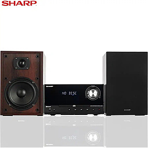 Sharp - XL-B530 Bluetooth CD Stereo Speaker System – Brown Oak $129.99