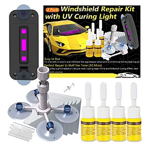 Alncxde Windshield Repair Kit, Windshield Crack Repair Kit $19.99