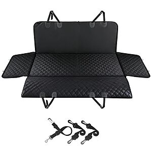 53"x58" CBBPET 100% Waterproof Dog Car Seat Cover w/ Seatbelt $12.99 + Free Shipping w/ Prime or on $35+