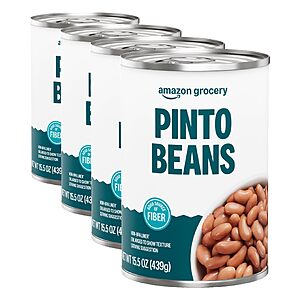Amazon Fresh, Canned Pinto Beans, 15.5 Oz (Pack of 4)~$3 With S&S @ Amazon