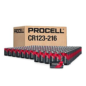 PROCELL CR123A 3V Lithium Batteries, High-Power Professional, 216-Count $432