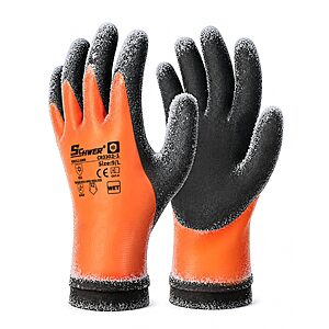 Schwer 100% Waterproof Winter Work Gloves Latex Coated, CR3302-1 $4.99