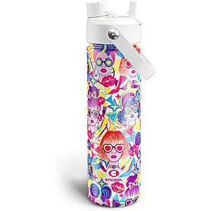 26-Oz ENCOOL Insulated Stainless Steel Water Bottle w/ Straw (Vivid Icon) $4.99 + Free Shipping w/ Prime or on $35+