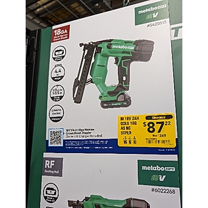 Metabo HPT 18V Narrow Crown Finish Stapler