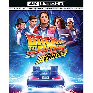$29.99* | Back to the Future: The Ultimate Trilogy (4K Ultra HD + Blu-ray + Digital 4K) at Amazon