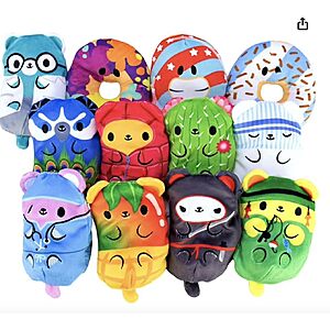 12-Pack Bears vs Donuts 4" Fuchsia Assortment A Bean-Filled Mystery Plush Figures $11.99 + Free Shipping w/ Prime or on $35+