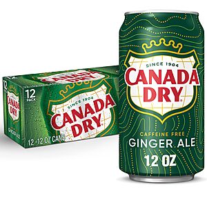3/$15.09 or less S&S MultiBuy Canada Dry Ginger Ale or   Zero Sugar Ginger Ale, 12 Oz Cans, 12 Count + More