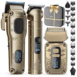 VGRPRO Hair Clippers for Men, Beard Trimmer, Foil Shaver 3-in-1 Clipper Set $37.49 AC