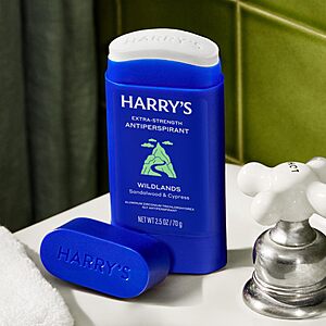 3-Pack 2.5-Oz Harry's Extra-Strength Antiperspirant Deodorant (Wildlands) $8.12 w/ S&S + Free Shipping w/ Prime or on $35+