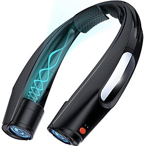 [AC]ZEEFO 6000mAh Battery Portable Neck Fan w/ 6 Adjustable Speeds(Black) $5.53 + Free S&H w/ Prime or $35+