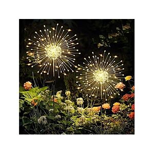$10.99 | 2-Pack Gigalumi 120-LED Solar Firework Garden Lights (Warm White) at Woot!