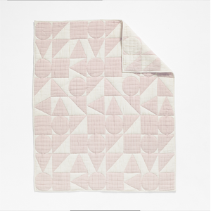 Geo Matelasse 100% Organic Cotton Baby Crib Quilt $39.97