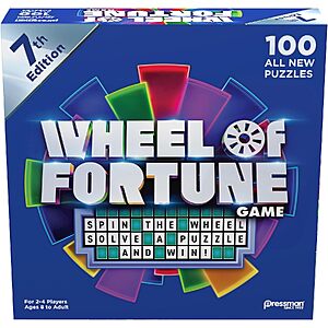 Pressman Wheel of Fortune Board Game (7th Edition) $16.99 + Free Shipping w/ Prime or on $35+