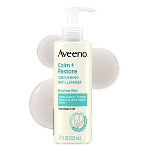 7.8-Oz Aveeno Calm + Restore Nourishing Oat Face Cleanser $6.49 w/ S&S + Free Shipping w/ Prime or on $35+