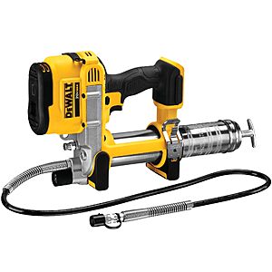 $132.99: DEWALT DCGG571B 20V MAX Cordless Grease Gun, 10,000 PSI, 42" Hose (Tool Only) at Amazon