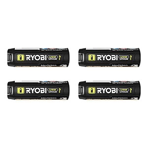 Ryobi USB Lithium-Ion 2.0 Ah Rechargeable Batteries (4-Pack) $44.97
