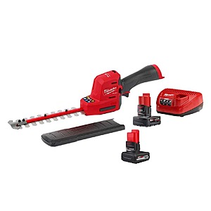 Milwaukee M12 FUEL 8 in. 12V Lithium-Ion Brushless Cordless Hedge Trimmer Kit w 4.0 Ah Battery and Charger, M12 HO 5.0 Ah Battery $229