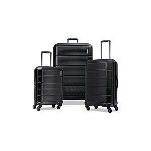 American Tourister Stratum 2.0 Hardside Expandable Luggage with Spinners | Black | 3PC (CO/MED/LG) $99.99