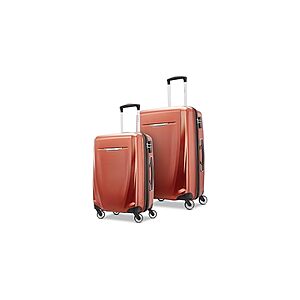 Samsonite Winfield 3 DLX Hardside Expandable Luggage with Spinners, Burnt Orange, 2-Piece Set (20/25) $99.99