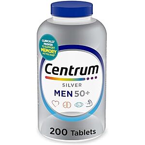 [AC] $29.70 | 3 × 200-Count Centrum Silver Men's 50+ Multivitamin Tablets ($9.90 each) at Amazon