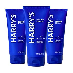 [SnS, AC] $26.58 | 2 × 3-Pack 5.1-Oz Harry's Hair Taming Cream ($13.29 each) at Amazon