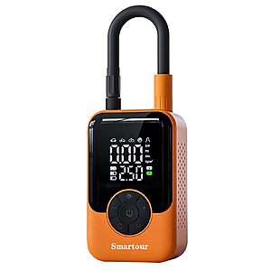 Cordless Tire Inflator Portable Air Compressor Car/Bike Air Pump Smartour $48