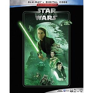 Star Wars: Return of the Jedi Blu Ray + Digital $13.72 Amazon.com