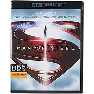 Man of Steel (4K Ultra HD + Blu-ray) $14.96 Amazon.com