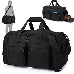 HILOMON 45L Expandable Duffle Bag, Carry-On Travel & Gym Bag $14.99 + Free S&H w/ Prime or $35+